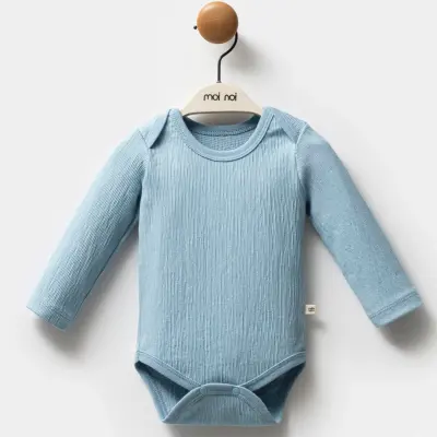 Moi Noi Erkek Bebek Zıbın Takımı 3Lü Mavi (1)