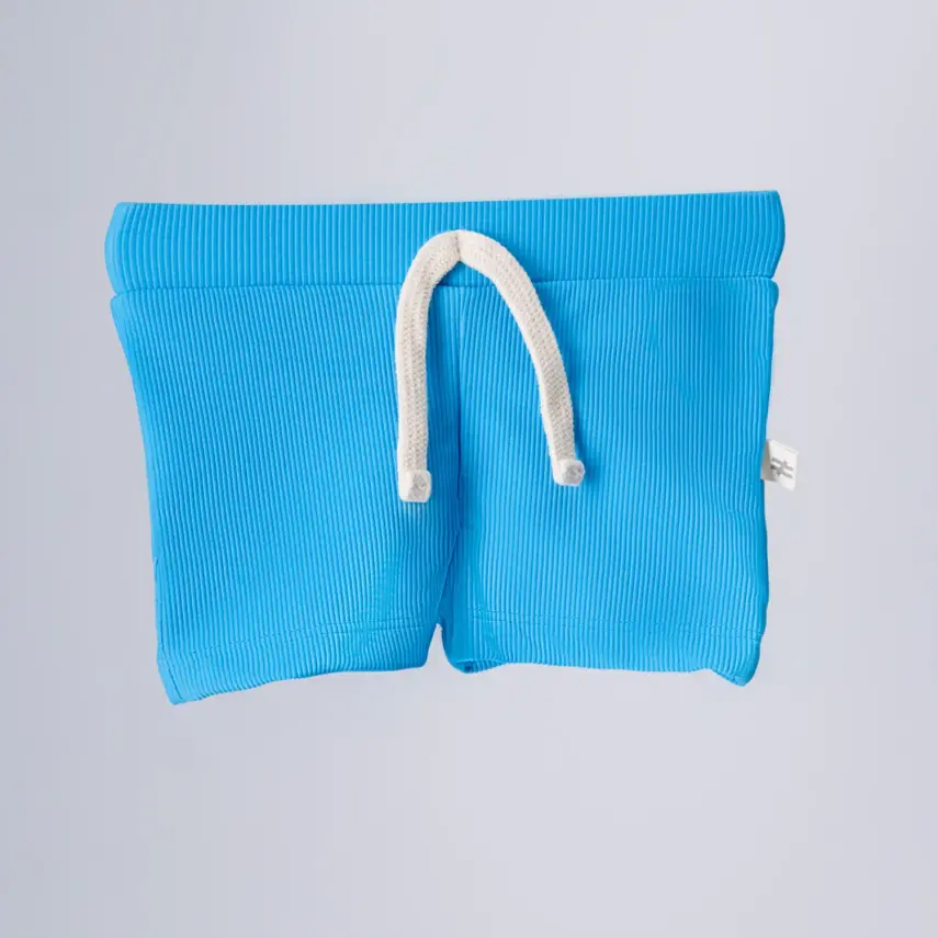 Moi Noi Şort Kız Bebek Mayo Çizgili Mavi - 1