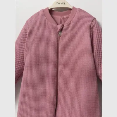 Moi Noi Uyku Tulumu Çoraplı 2,5 Tog Waffle Gül Kurusu - 8