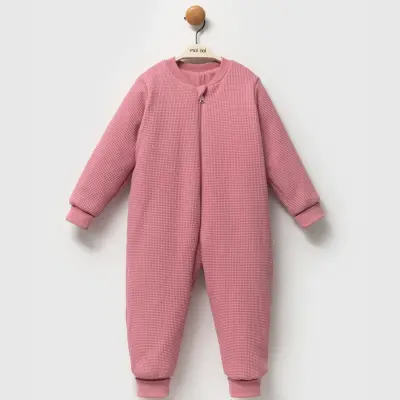 Moi Noi Uyku Tulumu Çoraplı 2,5 Tog Waffle Gül Kurusu