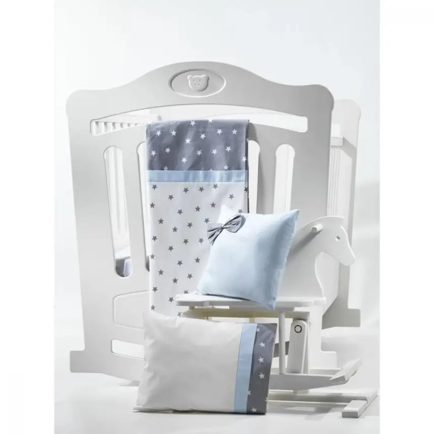 Momishop Bebek Nevresim Takımı Nana Mavi - 1