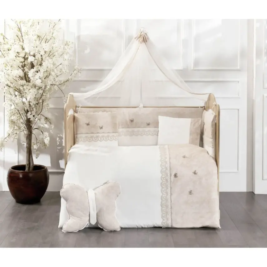 Momishop Butterfly Uyku Seti Bej - 1