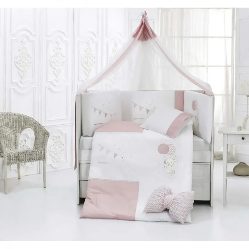 Momishop Carot Uyku Seti Love Coll. 75x130 Pudra  - 1