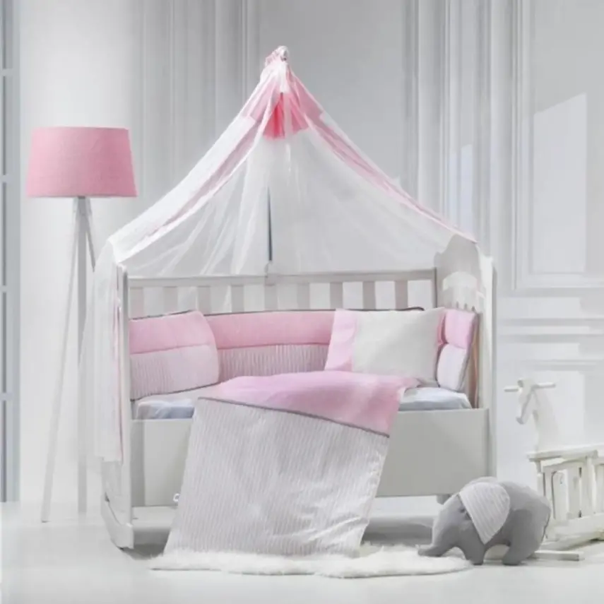 Momishop Elephant Park Yatak Uyku Seti Pembe - 1