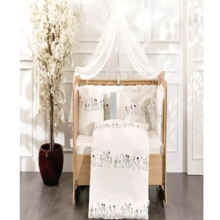 Momishop Masal Uyku Seti Love Coll. 65x125 Krem - 1