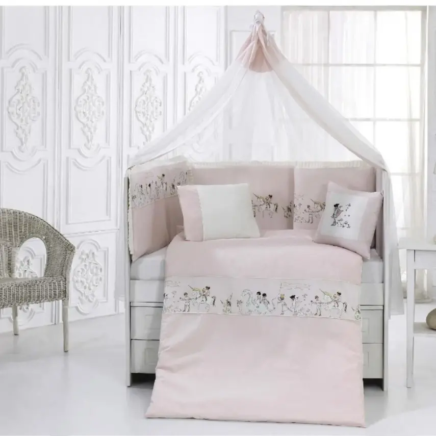 Momishop Masal Uyku Seti Love Coll. 65x125 Pudra - 1