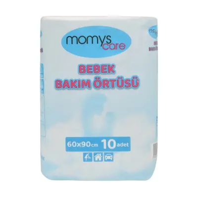 Momys Care Bebek Bakım Örtüsü 60*90 cm  Alt Açma Bezi 10lu (1)