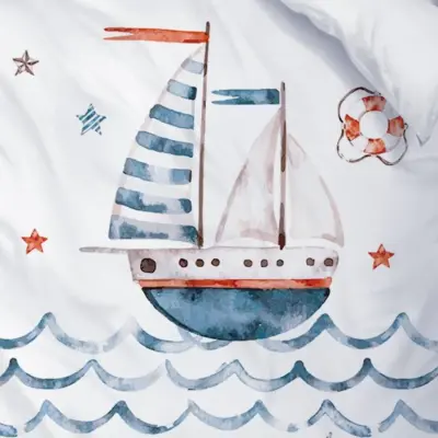 Momys Care Kaptanın Seyir Defteri Bebek Nevresim Takımı 100x150 Cm (1)