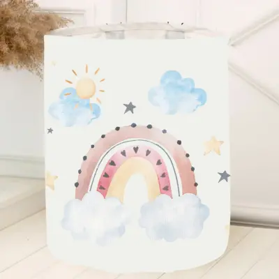 Momys Care Masalsı Gökkuşağı Çok Amaçlı Oyuncak Saklama Kutusu 30x50 Cm - 2