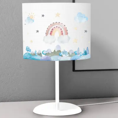 Momys Care Masalsı Gökkuşağı Masaüstü Abajur 45x18 Cm