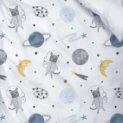 Momys Care Uzay Yolculuğu Sevimli Hayvanlar Bebek Nevresim Takımı 100x150 Cm (1)