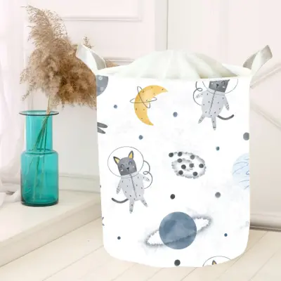 Momys Care Uzay Yolculuğu Sevimli Hayvanlar Çok Amaçlı Oyuncak Saklama Kutusu 30x50 Cm