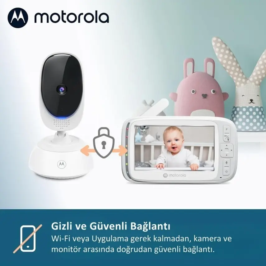 Motorola 5 İnç Lcd Ekran Bebek Kamerası VM75  - 2