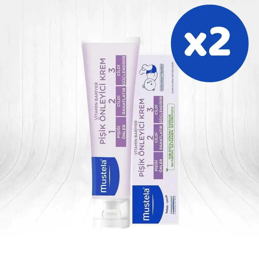 Mustela Vitamin Bariyer 1-2-3 Bebek Pişik Kremi 100 ml x 2 Adet - 1