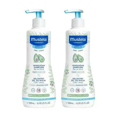 Mustela Yenidoğan Şampuanı Avokado İçeriği 500 ml x2