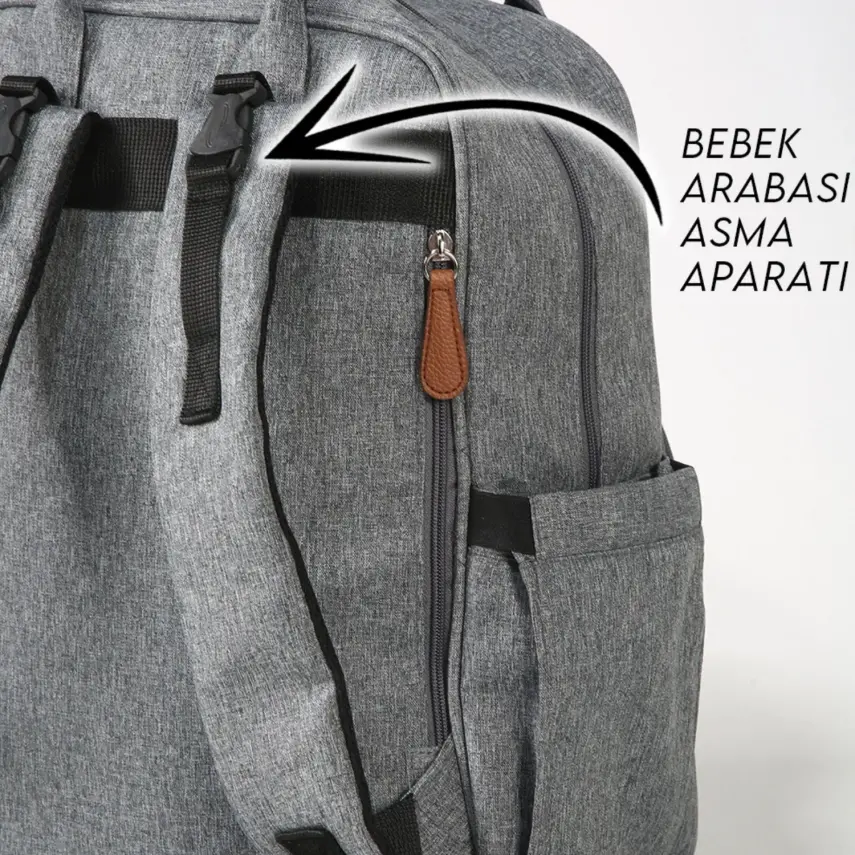 M&Y Collection 6690 Lucky Sırt Çantası Gri - 3