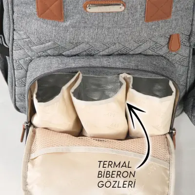 M&Y Collection 6690 Lucky Sırt Çantası Gri - 7