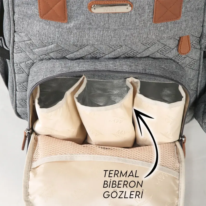 M&Y Collection 6690 Lucky Sırt Çantası Gri - 7