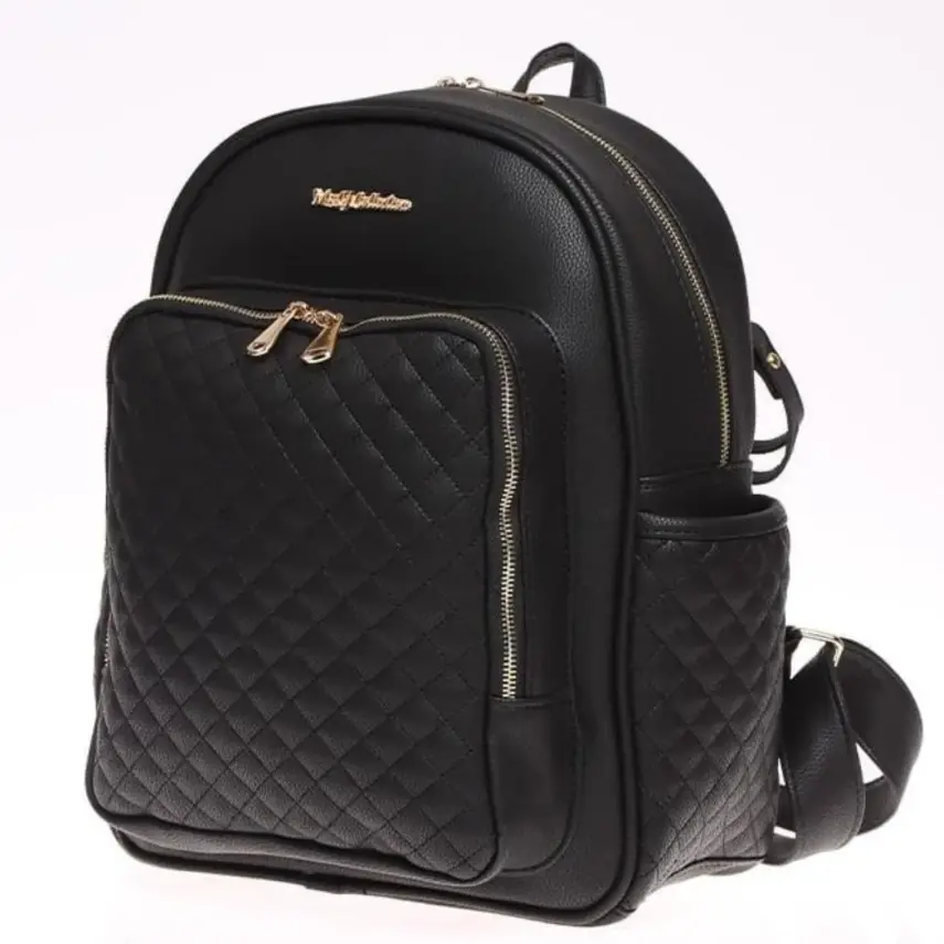 M&Y Collection Dust Deri Sırt Çantası Siyah - 1