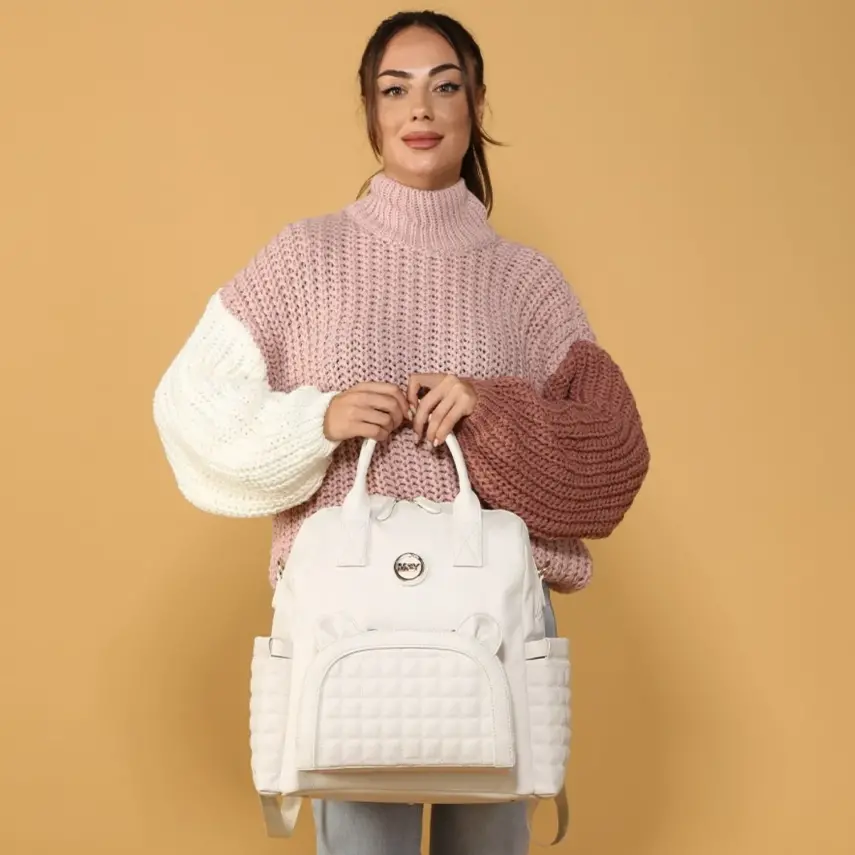 M&Y Collection Kitty Sırt Çantası Krem - 3