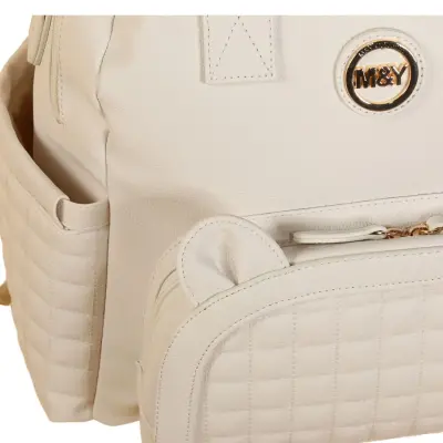 M&Y Collection Kitty Sırt Çantası Krem - 7