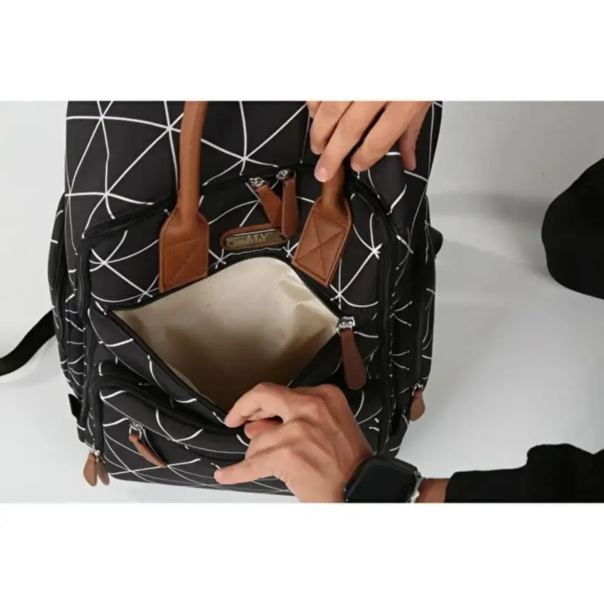 M&Y Collection Lia Bebek Bakım Sırt Çantası Siyah - 6
