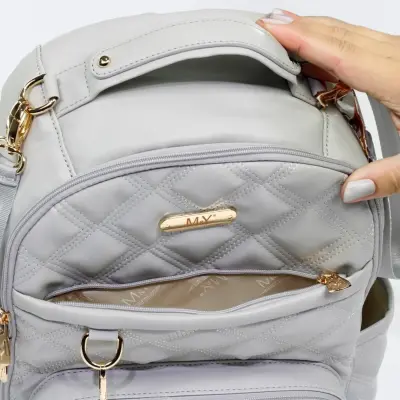 M&Y Collection Oeste Anne Bebek Bakım Çantası Gri - 5