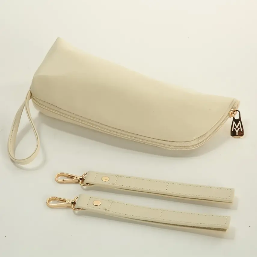 M&Y Collection Puff Deri Bebek Bakım Sırt Çantası Krem / Cream - 3