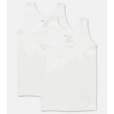 Natuline Organik Erkek Bebek Atleti Penye 2li Beyaz - 4