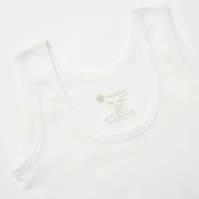 Natuline Organik Erkek Bebek Atleti Penye 2li Beyaz - 3