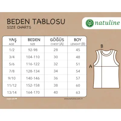 Natuline Organik Erkek Bebek Atleti Penye 2li Beyaz - 5