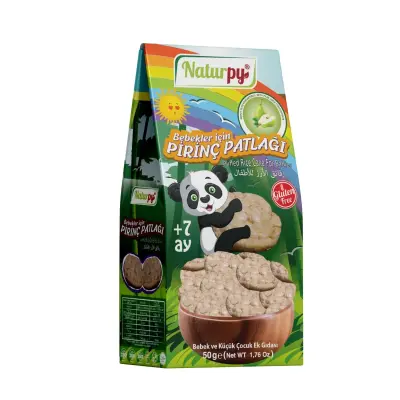 Naturpy Glutensiz Pirinç Patlağı Armutlu +7 Ay 50 gr 