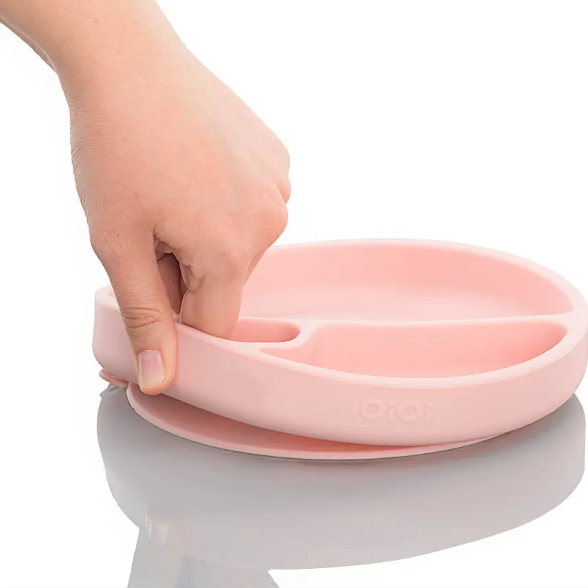 OiOi Porsiyon Vakumlu Mama Tabağı Bubble Beige - 2