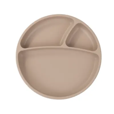 OiOi Porsiyon Vakumlu Mama Tabağı Bubble Beige 