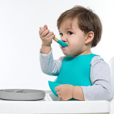 OiOi Porsiyon Vakumlu Mama Tabağı Powder Grey - 8