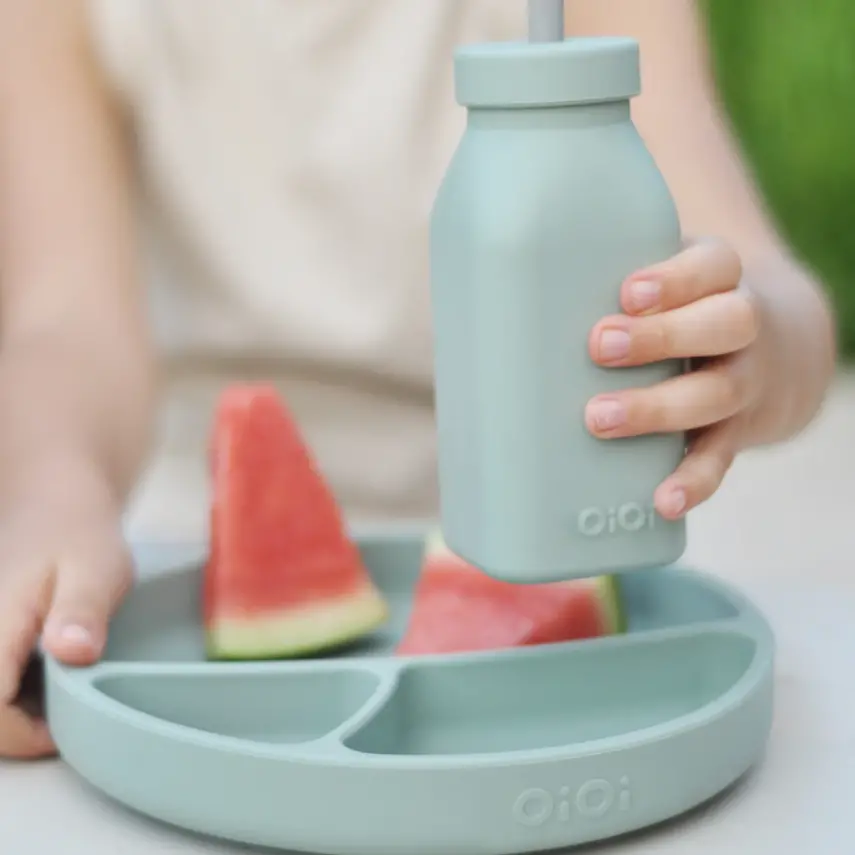 OiOi Porsiyon Vakumlu Mama Tabağı River Green - 2