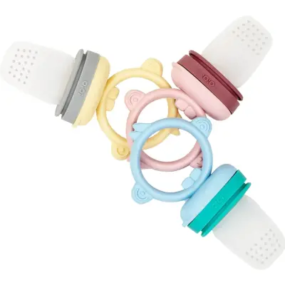 Oioi Puzzle Vakumlu Mama Tabağı+OiOi Püre Meyve Ve Sebze Alıştırıcı River Green - Powder Grey - 4