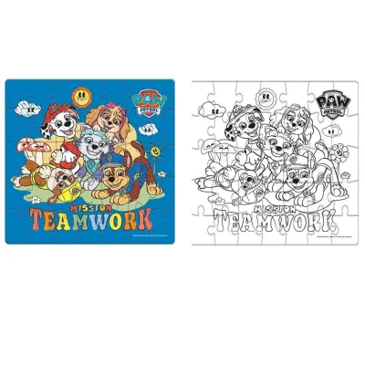 Paw Patrol Boyamalı Puzzle 35 Parça (1)