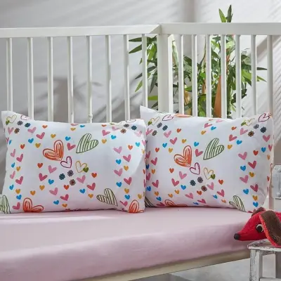 Penye Bebek Çarşaf Ve Yastık Kılıfı Baby Love 60*120 (1)