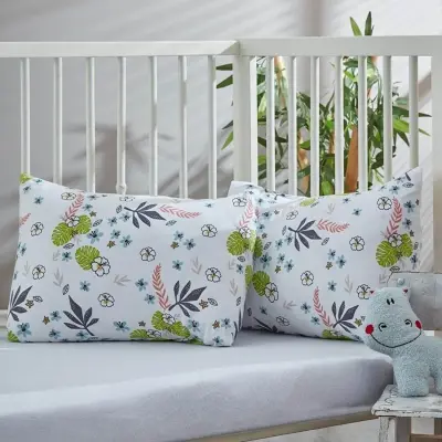 Penye Bebek Çarşaf Ve Yastık Kılıfı Jungle 60*120 (1)