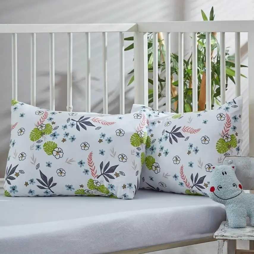 Penye Bebek Çarşaf Ve Yastık Kılıfı Jungle 60*120 - 2