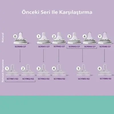 Philips Avent Doğal Tepkili Cam Biberon 240ml 1+ Ay - 38