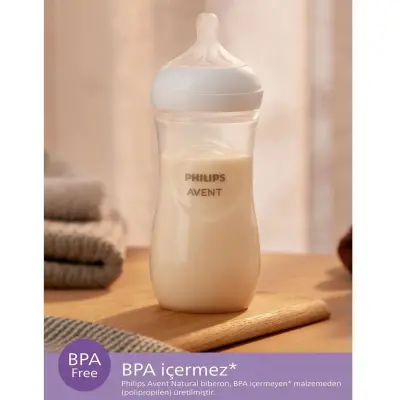 Philips Avent Doğal Tepkili PP Biberon 260ml 1+ Ay Pembe - 26