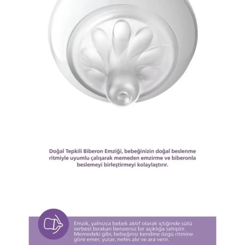 Philips Avent Doğal Tepkili PP Biberon Seti 2li 125ml 0+ Ay - 3