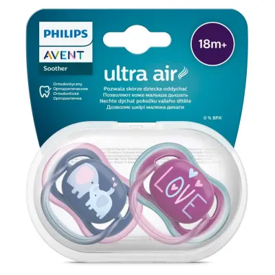 Philips Avent Ultra Air Emzik 18+ Ay 2li Kız SCF349/22