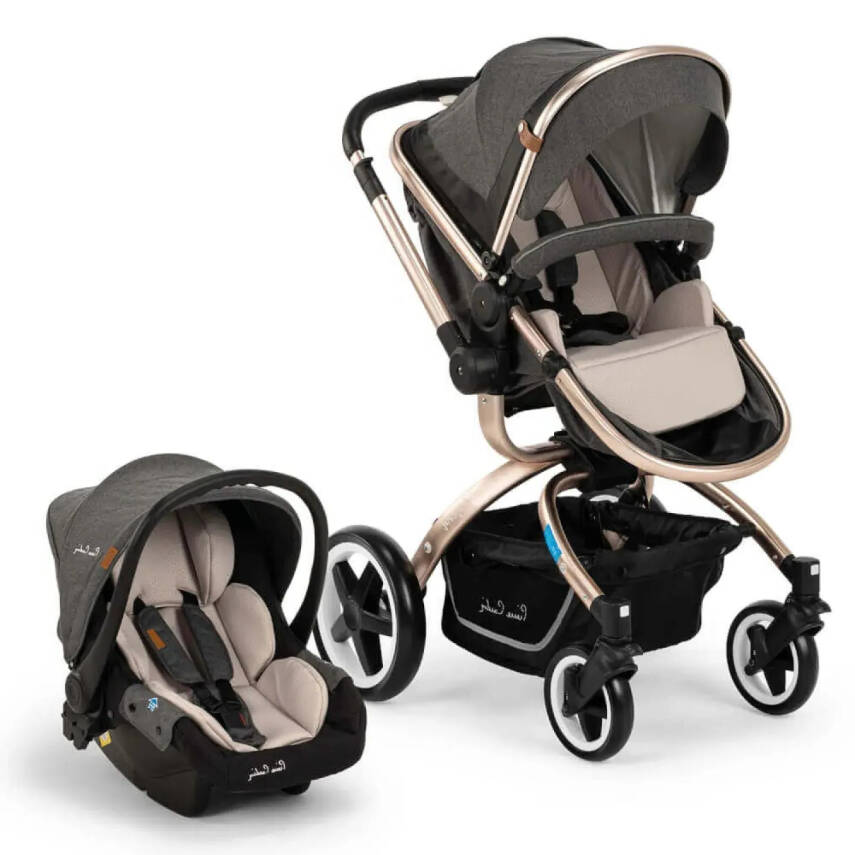 Pierre Cardin Legend Çift Yönlü Travel Sistem- Seyahat Sistem Bebek Arabası Füme - 1
