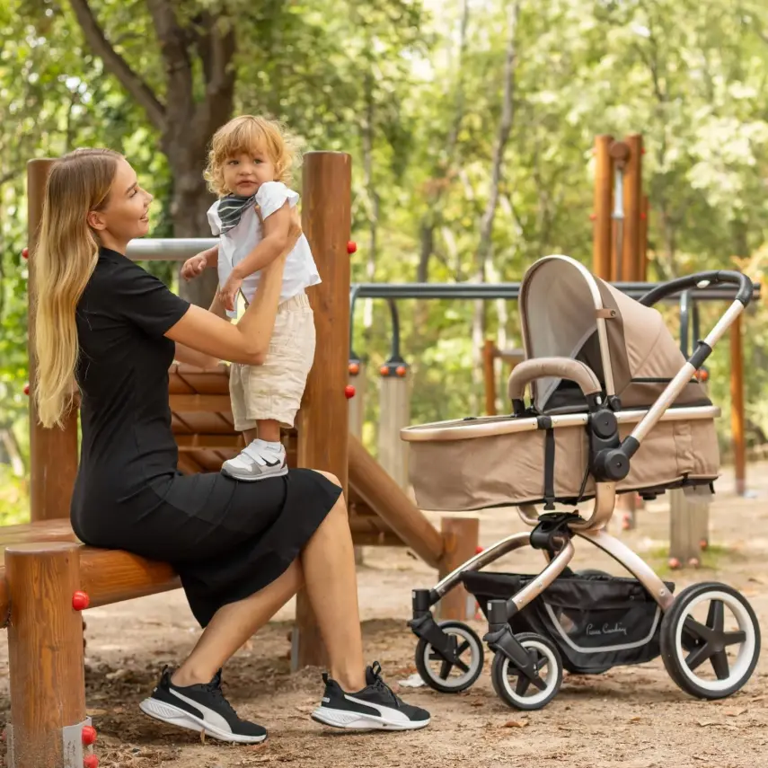 Pierre Cardin Legend Çift Yönlü Travel Sistem- Seyahat Sistem Bebek Arabası Füme - 7