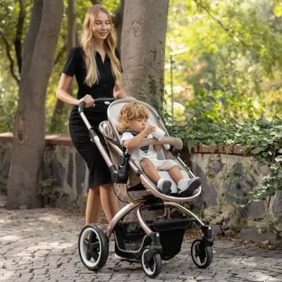 Pierre Cardin Legend Çift Yönlü Travel Sistem- Seyahat Sistem Bebek Arabası Gri - 7