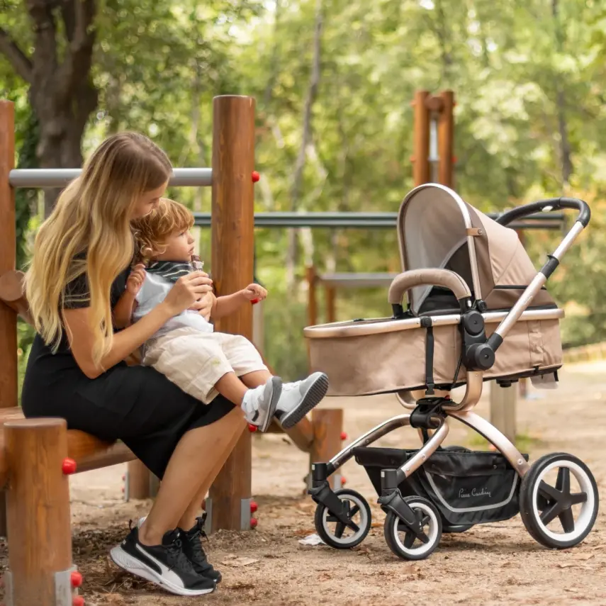 Pierre Cardin Legend Çift Yönlü Travel Sistem- Seyahat Sistem Bebek Arabası Gri - 6