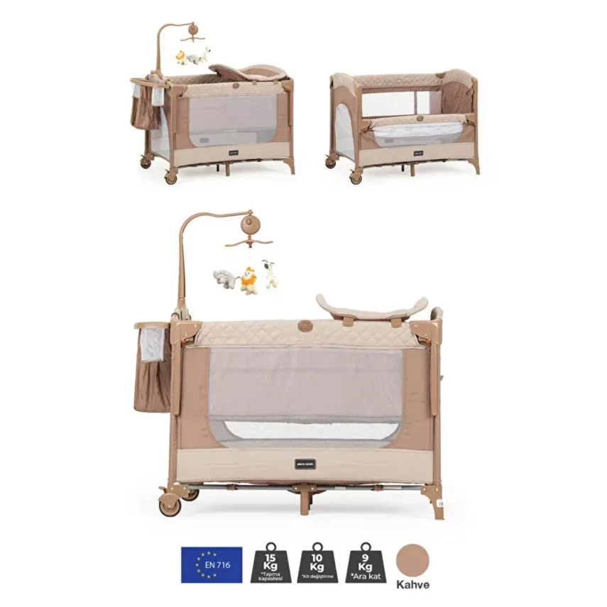 Pierre Cardin Luna Anne Yanı Oyun Parkı 60x100 cm Kahve - 6